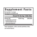Supplement facts label for a lozenge with vitamin B12 content on a white background
