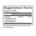 Supplement facts label for vitamin B12 lozenges on a white background