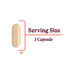 image of capsule size .9" inches 