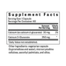Supplement facts label for calcium d-glucarate on a white background
