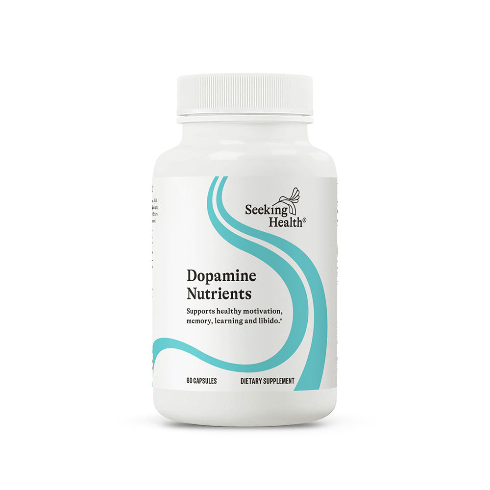 image of back of bottle suggested use of Dopamine Nutrients