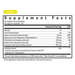 image of lemonade flavor supplement facts 
