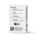 Product packaging with key benefits listed on a white background