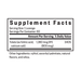 Supplement facts label for a lozenge product on a white background