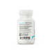 White supplement bottle with label on a white background