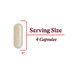 Capsule size .9 inches 