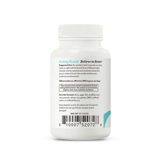 NAC Supplement Bottle