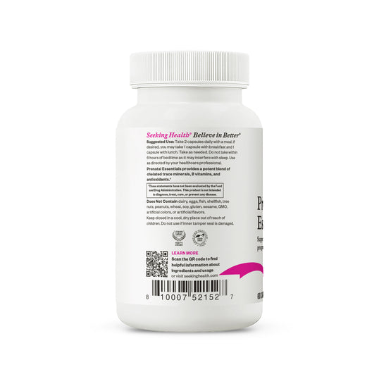 Supplement container with label on a white background