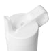 top of white water bottle straw