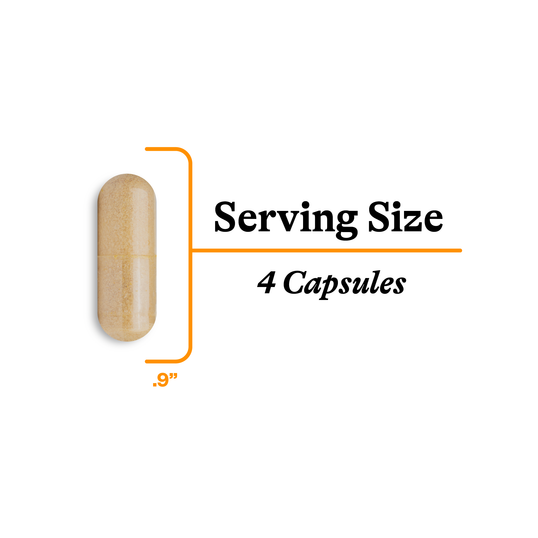 Testosterone Nutrients actual size