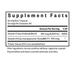 Supplement facts label for a vitamin D and K2 supplement on a white background